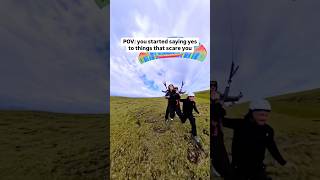 POV: You started saying yes to things that scare you #icelandtravel #adventure #paragliding