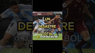 El horrible estado de la cancha en el partido entre Venezuela vs Argentina. #seleccionargentina