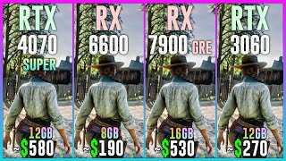 RTX 4070 SUPER vs RX 6600 vs RX 7900 GRE vs RTX 3060 - Tested in 25 Games