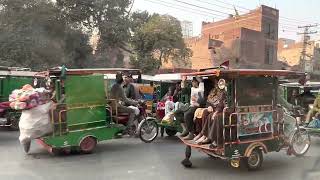 Driving Through Lahore City Traffic Congestion Rush Hour December 4th 2021