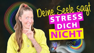 Die MENSCHHEIT ist programmiert auf STRESS 🥳👉 Deine SEELE SAGT: "Stress dich nicht!" ♥️🌈🤗💖