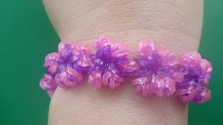 Loom Bandz Armband Bracelet Blumen Flower Kette deutsche Anleitung