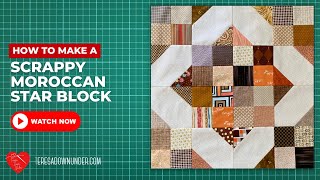 How to make a Moroccan star mini quilt