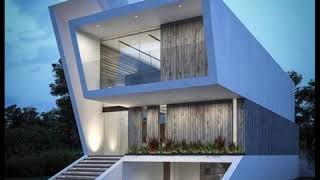 creative house design with exterior  stairs ideas