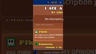 I ATE A CAT but in geometry dash #geometrydash #cat