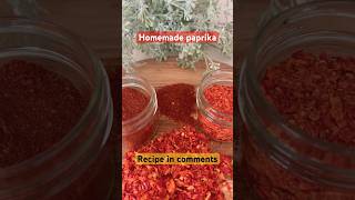 From Garden to Table. Homemade Paprika