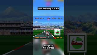 Sport bike racing at it's mid -Riding Hero - NEOGEO #retrogames #gaming #racinggames #nostalgia