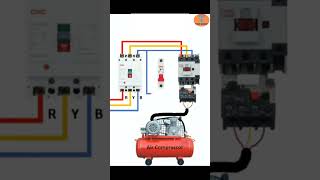 Power and control connection diagram for air #shorts #wiring #electricalvideos