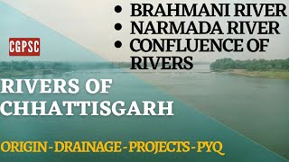 Narmada and Brahmani Rivers - Origin & drainage #cgpsc #upsc