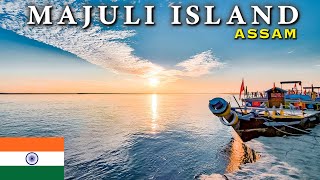 MAJULI ISLAND - Amazing day of PEOPLE, PLACES, FOODS, SUNSET, & KITTENS 🇮🇳 India Tour Vlog E33