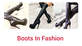 Boots In Fashion/leather boots/Boots lovers/Boots outfit #fashiontrends #fashionstyle