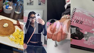 WEEKLY VLOG: brunch, errands, nails, goal setting, content planning & more