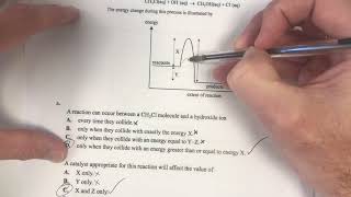 Question 2 - Energy Profiles + Rates - Year 12 Collision Theory and Equilibrium Test Walkthrough VCE