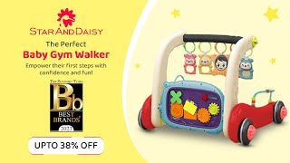 StarAndDaisy 3 in-1 Baby Play Gym Walker for 0 Month to 2 Years Baby And Infants Assembly Video