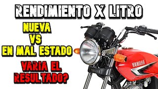 YB 125 YAMAHA 2024 / RENDIMIENTO POR LITRO NUEVA VS EN MAL ESTADO.