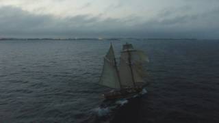 PRIDE OF BALTIMORE II charging downwind- RDV 2017