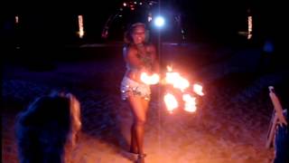 Fire Dancer, PalmCay, New Years 2015