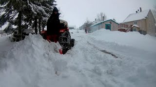 Plowing snow with 1977 Case 446    * HD *