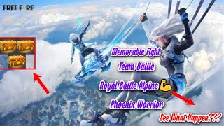 Battle Alpine  || Horror Show  ||Amazing Moments | Phoenix's Power || Garena free fire Booyah!!!