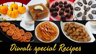 Diwali Special Recipes | Quick Diwali Sweets and Snacks recipe | Easy diwali sweets and Savories