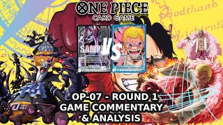 [OP-07] Gecko Moria Vs Blue Doflamingo - Game Commentary & Analysis | Round 1 | One Piece Card Game