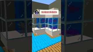 Simplest Aquarium in Minecraft! 🐠 #shorts