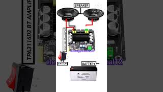 TPA3116D2 Bluetooth Audio 🔊Amplifier conection with 3d ##animation## shorts## youtube##