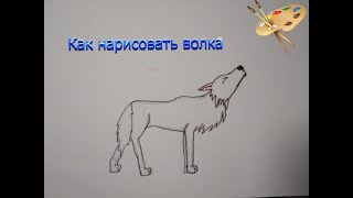 Рисуем волка легко и просто🐺. Простой рисунок волка поэтапно.