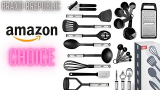 Kitchen Utensil Set 24 Nylon and Stainless Steel Utensil Set #shorts  #shortsvideo