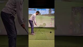 Hitting greens in regulation is key to scoring low! Getting some good practice on the sim! #golf