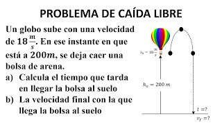 PROBLEMA DE CAÍDA LIBRE