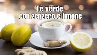 ✅☕😋 TÈ VERDE CON ZENZERO E LIMONE. RICETTE SEMPLICI E FACILI. VITA SANA.