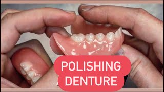 POLISHING DENTURES 101تلميع الدينچر #WAXBAE #DENTURE #POLISH