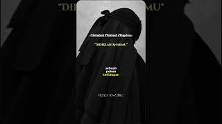 Ummu Madrasatul ula Ibu adalah madrasah (Sekolah) pertama bagi anak²nya