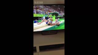 ACCIDENT IN OLYMPICS RIO 2016: French gymnastics Broken Leg