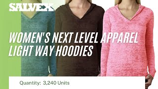 Virtual Product Inspection at Salvex - Women's Next Level Apparel Light Way Hoodies (3,240 Units)