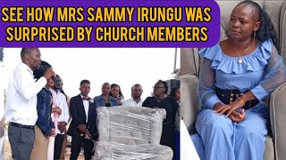 SEE HOW MRS  SAMMY IRUNGU WAS SURPRISED BY CHURCH MEMBERS