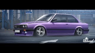 CAtuned BMW E30 Grape Freshly Painted (part 1)