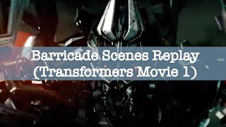 Transformers Movie 1 Barricade Scenes