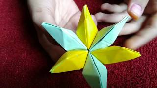 How to make star with paper Easy paper star ● Christmas paper Star ●