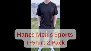 Hanes Men's Sport T Shirt 2 Pack Quick Dry-High Quality