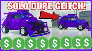 NEW SOLO DUPLICATION GLITCH!!! RAPID DUPE GLITCH! BEST MONEY GLITCH! GTA 5