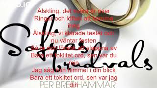 Sofias Brudevals Swedish Lyrics