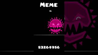 Geometry Dash: Meme Level #shorts