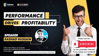 💹  Performance Drives Profitability!