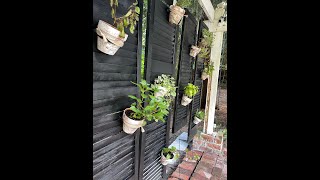 DIY hanging herb garden