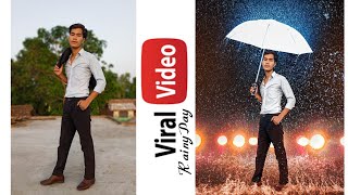 picArt Monsoon season | Rainy day Photo Editing Tutorial in picsart #short #shoorts