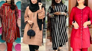 Unique and trendy winter dress designs for girls/Khaddar Dress Design/Winter Dress Design