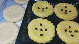 Самарқандча нон тайорлаймиз // Узбекский лепешки с красивым узором// Uzbek National Samarkand Bread