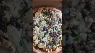 BEEF MUSHROOM PIZZA #yummy